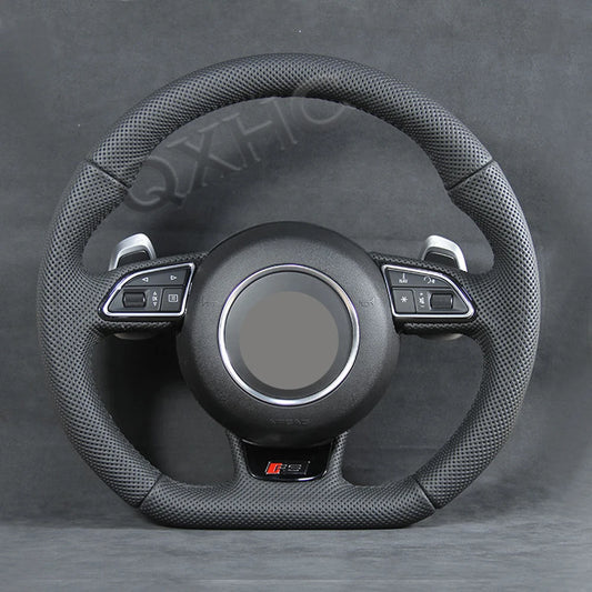 Carbon Fiber Alcantara Steering Wheel For Audi RS A3 A4 A5 A6 Q5 Q7 A7 Q2 Q3 S4 S5 S7 8V B8 C7 2007-2021