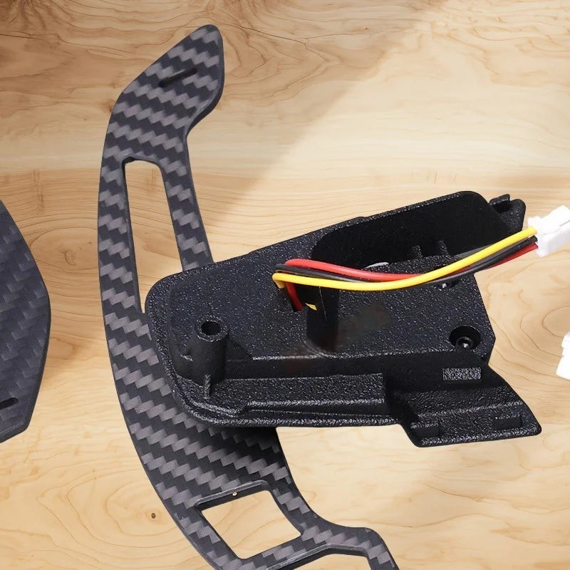 Steering Wheel Shift Paddles Carbon Fiber Suitable For Golf 7 7.5R GTI MK7 Using Magnetic Suction Technology Car Accessories