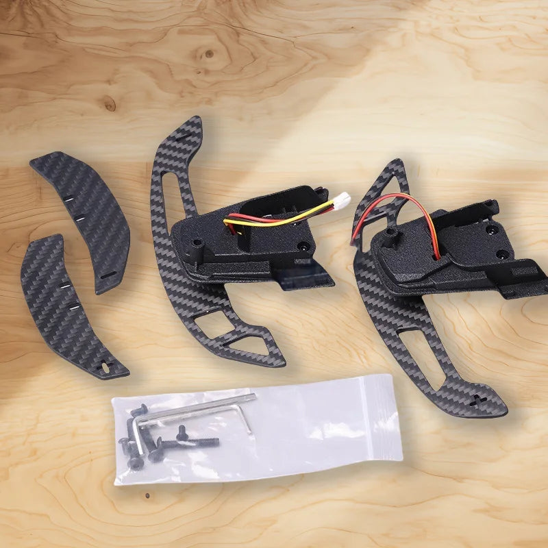 Steering Wheel Shift Paddles Carbon Fiber Suitable For Golf 7 7.5R GTI MK7 Using Magnetic Suction Technology Car Accessories