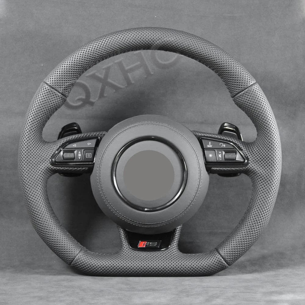 Carbon Fiber Alcantara Steering Wheel For Audi RS A3 A4 A5 A6 Q5 Q7 A7 Q2 Q3 S4 S5 S7 8V B8 C7 2007-2021