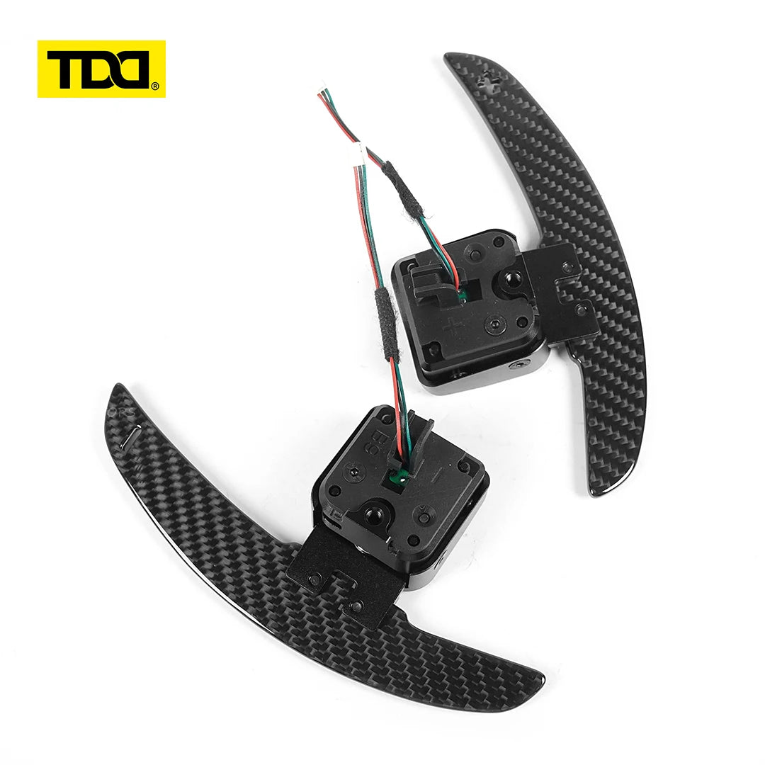 TDD Magnetic Carbon Fiber Paddle Shifter For Audi A1 A3 A5 A8 Q3 Q4 Q5 Q7 Q8 S1 S3 S5 SQ5 SQ8 RS3 RS5 RSQ5 Shift Paddle