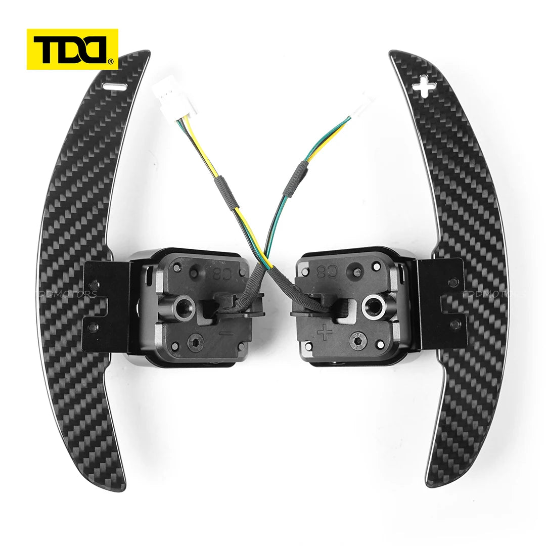 TDD Magnetic Carbon Fiber Paddle Shifter For Audi A1 A3 A5 A8 Q3 Q4 Q5 Q7 Q8 S1 S3 S5 SQ5 SQ8 RS3 RS5 RSQ5 Shift Paddle