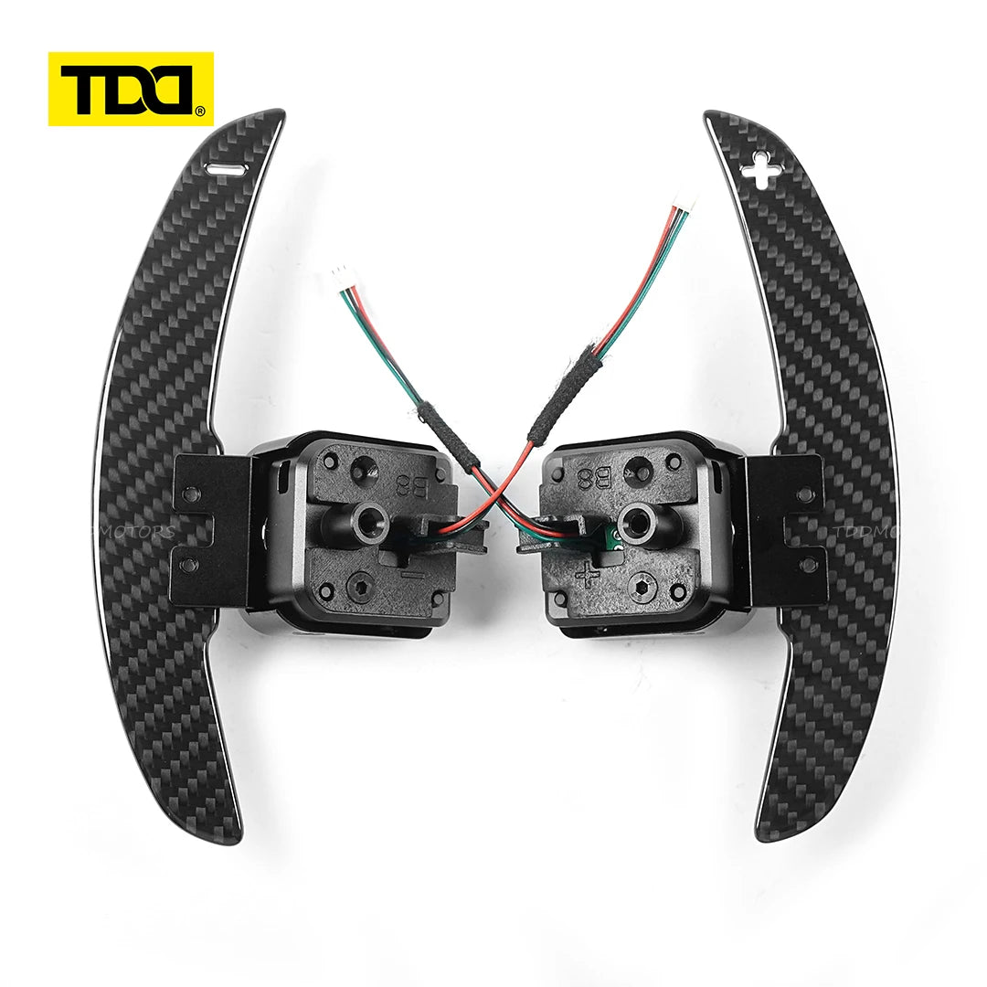 TDD Magnetic Carbon Fiber Paddle Shifter For Audi A1 A3 A5 A8 Q3 Q4 Q5 Q7 Q8 S1 S3 S5 SQ5 SQ8 RS3 RS5 RSQ5 Shift Paddle